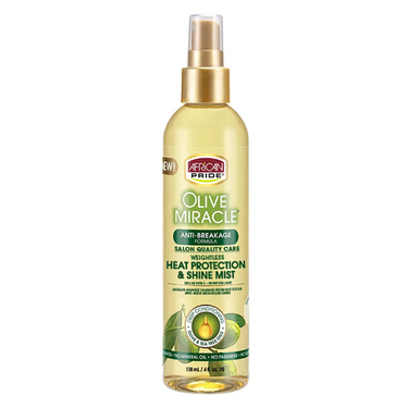 Olive Miracle Heat Protection & Shine Mist – 4 oz - ANNS BEAUTY SUPPLY